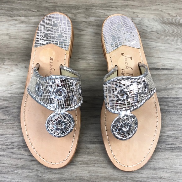 Jack Rogers Shoes - NWOT Jack Rogers Metallic Silver Sandals